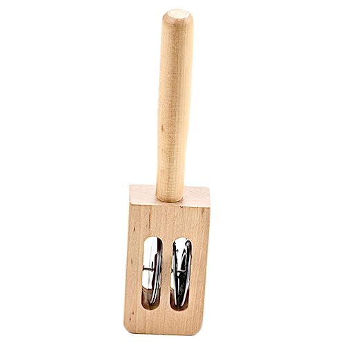BESPORTBLE Musik Handheld Glocke Holz Schlaginstrument für Lernspielzeug Musikalität Langlebig und Sicher für Gemeinsames Klängen von BESPORTBLE