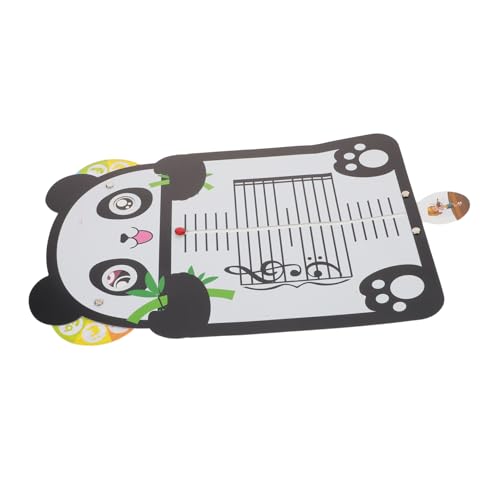 BESPORTBLE Musik-lerntafel mit Niedlichem Panda-Design Tragbare Fünfzeilige Notenkarte für Anfänger Interaktives Musikunterrichtswerkzeug für Zuhause Schule und Musikpraxis von BESPORTBLE