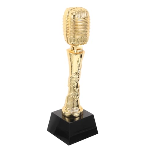 BESPORTBLE Musik-trophäe in Mikrofonform Für Gesangswettbewerbe, Mikrofon-Auszeichnung, Karaoke-Party, Dekoration, Musikleistung, Trophäe, Requisite von BESPORTBLE