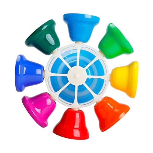 BESPORTBLE Musikinstrument Für Rotationsglocke Farbenfrohes Kinderglockenspielzeug Für Musikalische Früherziehung Im Kindergarten Fördert Die Kognitive Entwicklung von BESPORTBLE
