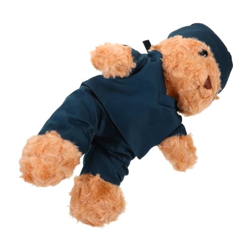 BESPORTBLE Krankenschwester-abschlussbär Aus Plüsch Stofftier Im Arzt-Outfit Flauschiger Bär Als Für Medizinstudenten Party-andenken Für Absolventen von BESPORTBLE