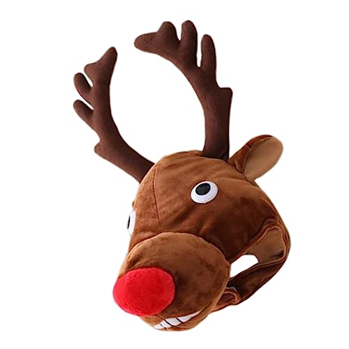 BESPORTBLE Niedlicher Elch Kopfschmuck mit Warmem Fleece Weihnachtlicher Kostümhut für Party und Foto Shooting Einzigartige Kuschelige Mütze für Kalte Wintertage BESPORTBLE Niedlicher Elch Kopfschmuck mit Warmem Fleece Weihnachtlicher Kostümhut für Party und Foto Shooting Einzigartige Kuschelige Mütze für Kalte Wintertage von BESPORTBLE