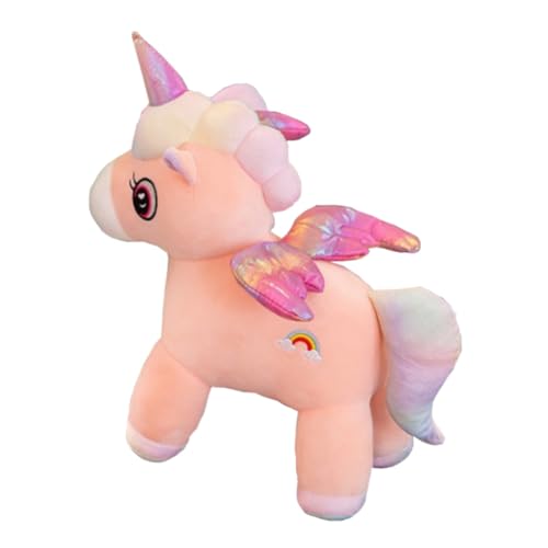 BESPORTBLE Niedliches Einhorn Plüschkissen Weiches Kuscheltier für Mädchen Cartoon Stofftier mit Strapazierfähigem Sicherem Material und Liebevollem Design von BESPORTBLE