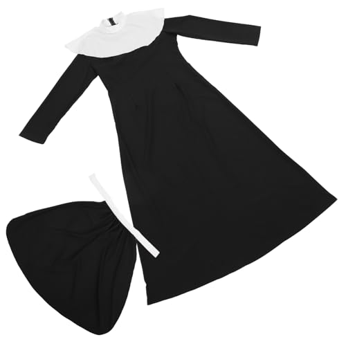 BESPORTBLE Nonnenkostüm Damen Cosplay Halloween Outfit Für Erwachsene Übergrößen Nonnenkleidung Für Kostümpartys Und Theateraufführungen BESPORTBLE Nonnenkostüm Damen Cosplay Halloween Outfit Für Erwachsene Übergrößen Nonnenkleidung Für Kostümpartys Und Theateraufführungen von BESPORTBLE