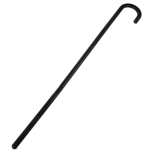 BESPORTBLE Opa Retro-krücken Deko Zauberstab Krücken Für Halloween-kostüme Spazierstöcke Kostüm Gehstock Kostüm Spazierstöcke Streetdance-zubehör Rohrstütze Opa -kostüm Plastik Black von BESPORTBLE