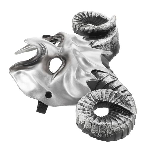 BESPORTBLE Ox Horn Maske Silber Cosplay Masquerade Maske Verstellbar Elastisch Für Halloween Karneval Party Kostüm Zubehör BESPORTBLE Ox Horn Maske Silber Cosplay Masquerade Maske Verstellbar Elastisch Für Halloween Karneval Party Kostüm Zubehör von BESPORTBLE