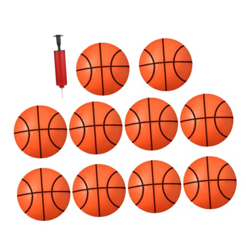 BESPORTBLE PVC Basketballspielzeug Teiliges mit Aufblaseimer rutschfest Bunte Kleine Aufblasbare Basketbälle für Realistische Sportspielzeug Zufällige Farbe Zufällige Farbe von BESPORTBLE