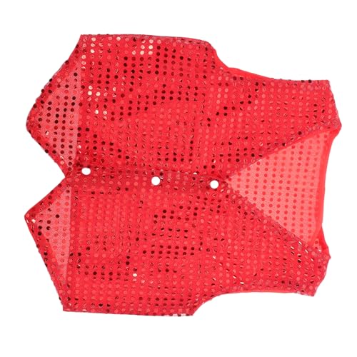 BESPORTBLE Paillettenweste Für Junge Mädchen Jungen Und Mädchen Glänzende Pailletten Ärmellos Party Tanz Chor Kostüm Halloween Weihnachten Zubehör Rot BESPORTBLE Paillettenweste Für Junge Mädchen Jungen Und Mädchen Glänzende Pailletten Ärmellos Party Tanz Chor Kostüm Halloween Weihnachten Zubehör Rot von BESPORTBLE