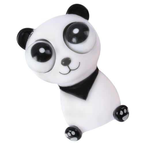 BESPORTBLE Panda Quetschspielzeug für Kinder Stressabbau Spielzeug mit Knallenden Augen Tragbares Fidget Relief Spielzeug Kleiner Druckentlastungspuppe für Partys Sensorisches Zappelspielzeug von BESPORTBLE