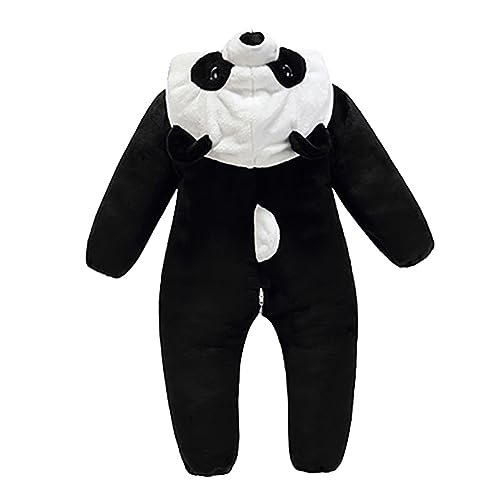 BESPORTBLE Panda Overall für Babys Warmes Stück Kostüm Hautfreundliches Material Niedliches Cartoon Design für Herbst und Winter von BESPORTBLE
