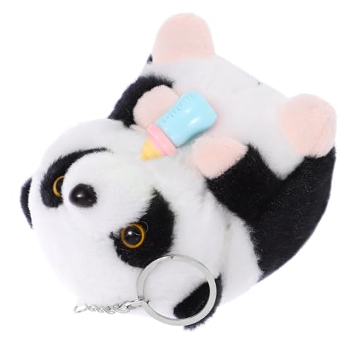 BESPORTBLE Panda Plüschspielzeug Weiches Niedliches Panda Tier Für Dekoratives Und Kuscheliges Für Neugeborene Und Kleine Blaues Fläschchen Design von BESPORTBLE