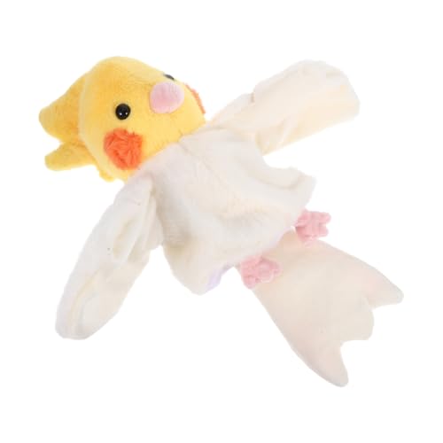 BESPORTBLE Papagei Handpuppe Realistisches Plüschspielzeug für Rollenspiele Bauchredner und Dekoration Fördert Sprachentwicklung und Kreative Geschichten und von BESPORTBLE