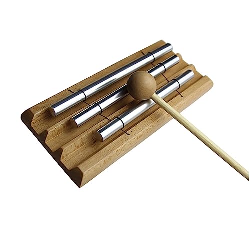BESPORTBLE Percussion Trio Glockenspiel Aus Holz Noten Metallrohre Für Musikalische Von Kindern Sicheres Und Langlebiges Holzspielzeug Für Kreative Spielstunden von BESPORTBLE