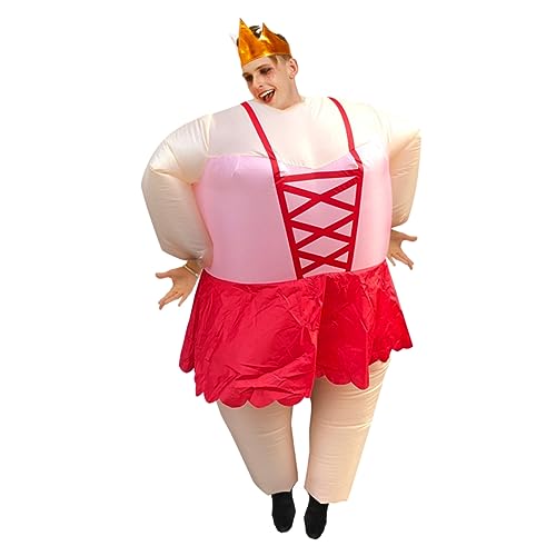 BESPORTBLE Performance-Kleidungsstück aufdecken Erwachsene lustig Kostüme das Kostüm Rollenspiel Kleidung Rollenspielkleidung Mann Cosplay Kostüm Damen-Ballettkostüm rot von BESPORTBLE