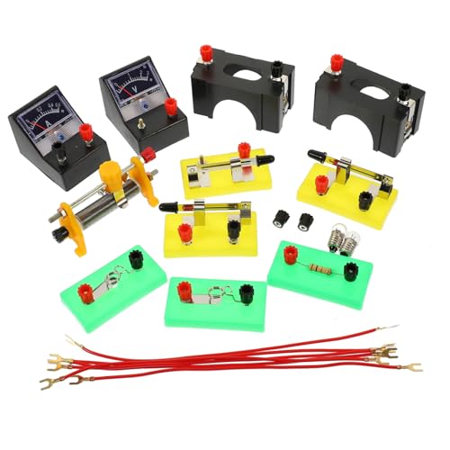 BESPORTBLE Physik Experimentierset Elektrizität Lernbaukasten für Schüler Junior High School Elektrische Versuche Physik Lehrmittel Praktisches Wissenschaftsgerät Zufällige Zufällige Farbe von BESPORTBLE