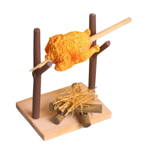 BESPORTBLE Picknick -Grill -Requisiten Puppenhausküche -Grill Grillspielzeug Küchenschränke für Puppenstuben Mini-Gartengeräte -Puppenhaus Miniaturen Miniküche Holz von BESPORTBLE