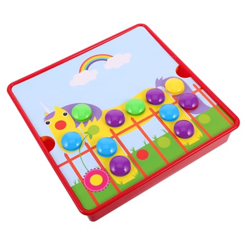 BESPORTBLE Pilz Steckspielzeug für Kleinkinder Kreatives Lernspielzeug Motorischen Fähigkeiten Farbzuordnungs Puzzle für Vorschulkinder Montessori für Jungen und Mädchen von BESPORTBLE