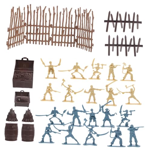 BESPORTBLE Piraten spielset mit Skelett Krieger Figuren und Zubehör Leichte Kunststoff Modelle für Rollenspiel Halloween Party und Kreative Abenteuer BESPORTBLE Piraten spielset mit Skelett Krieger Figuren und Zubehör Leichte Kunststoff Modelle für Rollenspiel Halloween Party und Kreative Abenteuer von BESPORTBLE