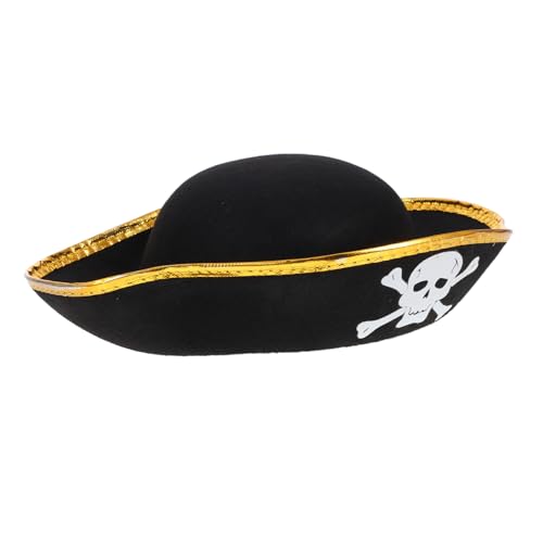 BESPORTBLE Piratenhut Halloween Cosplay Party Kostüm Zubehör Triangel Hut für Fasching Verkleidung von BESPORTBLE