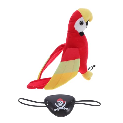 BESPORTBLE Piratenkostüm Schulterpapagei mit Schädelhut Halloween Cosplay Accessoire Realistische Piraten Requisite für Piratenpartys und Rollenspiele BESPORTBLE Piratenkostüm Schulterpapagei mit Schädelhut Halloween Cosplay Accessoire Realistische Piraten Requisite für Piratenpartys und Rollenspiele von BESPORTBLE