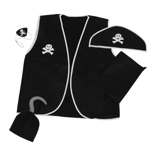 BESPORTBLE Piratenkostüm Set für Erwachsene Teiliges Zubehör mit Piratenhut Weste und Handschuh für Karneval Halloween und Kostümpartys Verkleidung für Unvergessliche Fotos mit Familie und BESPORTBLE Piratenkostüm Set für Erwachsene Teiliges Zubehör mit Piratenhut Weste und Handschuh für Karneval Halloween und Kostümpartys Verkleidung für Unvergessliche Fotos mit Familie und von BESPORTBLE