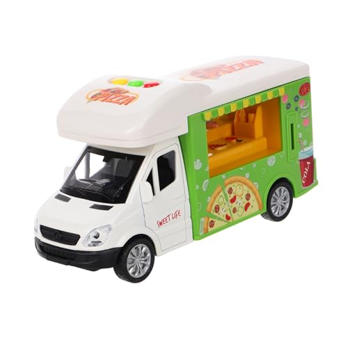 BESPORTBLE Pizza LKW Realistisches Kinderspielzeug für Küche Pädagogisches Spielset für Kleinkinder Rollenspiel und Lernspielzeug für Junge Mädchen Robustes und Vielseitiges Fahrzeugmodell von BESPORTBLE