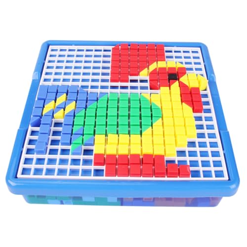 BESPORTBLE Plastik Puzzle Frühpädagogisches Lernspielzeug Buntes Puzzlebrett Fördert Kreativität und Farberkennung Sicher und Langlebig Geschenk für Jungen und Mädchen von BESPORTBLE