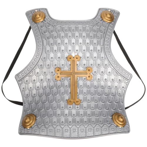 BESPORTBLE Plastikrüstung Outfits Brustpanzer Kostüm Meilen Für Rüstung Römischer Soldat Kostüm Mittelalter Kostüm Cosplay Kostüme Schwarze Brust Echtes Grau von BESPORTBLE