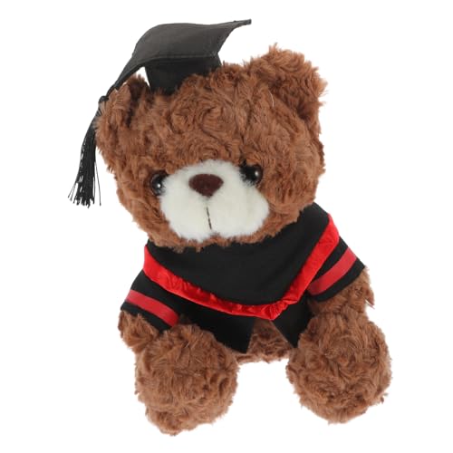 BESPORTBLE Plüsch Abschlussbär Süße Kleine Bärenpuppe mit Streifen für Abschlussparty Dekoration Weiches Kuscheltier für Graduierungsgeschenke und Erinnerungen BESPORTBLE Plüsch Abschlussbär Süße Kleine Bärenpuppe mit Streifen für Abschlussparty Dekoration Weiches Kuscheltier für Graduierungsgeschenke und Erinnerungen von BESPORTBLE