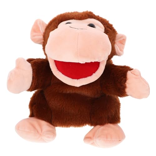 BESPORTBLE Plüsch Affen Handpuppe für Weiches Sicheres Kuscheltier mit Beweglichem Mund Interaktives Lernspielzeug für Schule Kindergarten und Zuhause Fördert Kreativität und BESPORTBLE Plüsch Affen Handpuppe für Weiches Sicheres Kuscheltier mit Beweglichem Mund Interaktives Lernspielzeug für Schule Kindergarten und Zuhause Fördert Kreativität und von BESPORTBLE