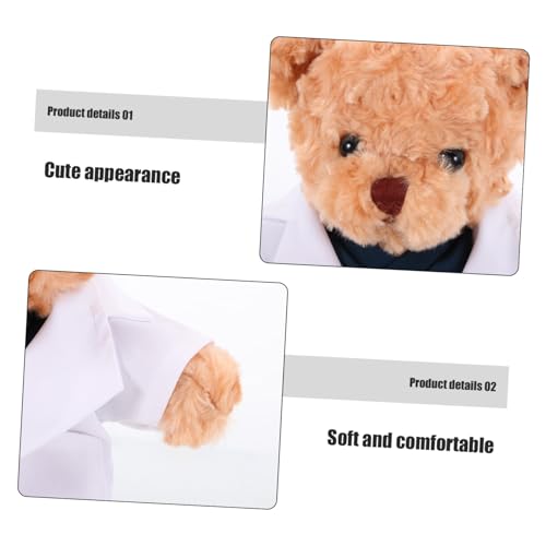 BESPORTBLE Plüsch Arztbär Weiches Kuscheltier Arztmotiv Multifunktionales Kissen Geschenkidee für Medizinstudenten Dekoration und Wohlfühlpuppe BESPORTBLE Plüsch Arztbär Weiches Kuscheltier Arztmotiv Multifunktionales Kissen Geschenkidee für Medizinstudenten Dekoration und Wohlfühlpuppe von BESPORTBLE