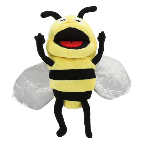 BESPORTBLE Plüsch Bienen Handpuppe Interaktive Geschichtenerzählpuppe Für Kuscheltier Kreatives Rollenspiel Für Fantasievolles Und Lernen von BESPORTBLE