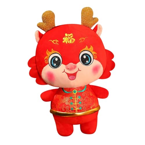BESPORTBLE Plüsch Drache Glücksmascot für Chinesische Neujahr für Familie und Freunde Kuscheliges Stofftier mit Hochwertigem Füllung Niedliches Design für Fotos und Dekoration von BESPORTBLE