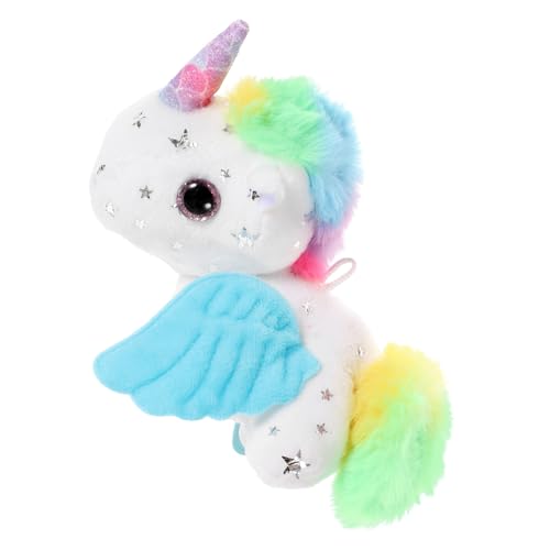 BESPORTBLE Plüsch Einhorn Anhänger mit zum Ziehen Kuscheliges Gefülltes Einhorn Stofftier Langlebiger Beutelanhänger Modisches Geschenk für Mädchen Vielseitig für Rucksack und Schlüsselbund BESPORTBLE Plüsch Einhorn Anhänger mit zum Ziehen Kuscheliges Gefülltes Einhorn Stofftier Langlebiger Beutelanhänger Modisches Geschenk für Mädchen Vielseitig für Rucksack und Schlüsselbund von BESPORTBLE