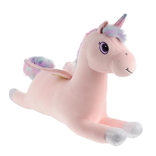 BESPORTBLE Plüsch Einhorn Kuscheliges Spielzeugkissen Für Hochwertigem Baumwoll Material Entzückende Karikatur Dekoration von BESPORTBLE