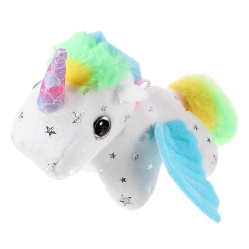 BESPORTBLE Plüsch Einhorn Schlüsselanhänger mit Schwanzwackel Funktion Buntes Kuscheltier Anhänger Lebensechte Cartoon deko Weiches Stofftier für Tasche und Geschenk BESPORTBLE Plüsch Einhorn Schlüsselanhänger mit Schwanzwackel Funktion Buntes Kuscheltier Anhänger Lebensechte Cartoon deko Weiches Stofftier für Tasche und Geschenk von BESPORTBLE