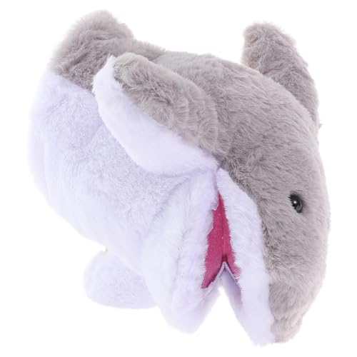 BESPORTBLE Plüsch Handpuppe Shark Weiches Kuscheltier mit Beweglichem Interaktive Cartoon Handpuppe für Geschichtenerzählen Rollenspiel und Fantasievollem von BESPORTBLE