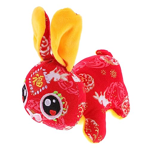 BESPORTBLE Plüsch Hase Jahr des Stofftier Glücksbringer Dekoration Niedliches Kuscheltier für Ostern Neujahr und Geburtstage für Erwachsene von BESPORTBLE
