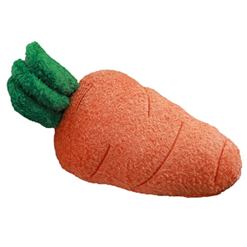 BESPORTBLE Plüsch Karotten Kissen Kuscheltier Karottenform Mit Blättern Weiches Gefülltes Kissen Zum Umarmen Für Begleiter Und Dekoration von BESPORTBLE