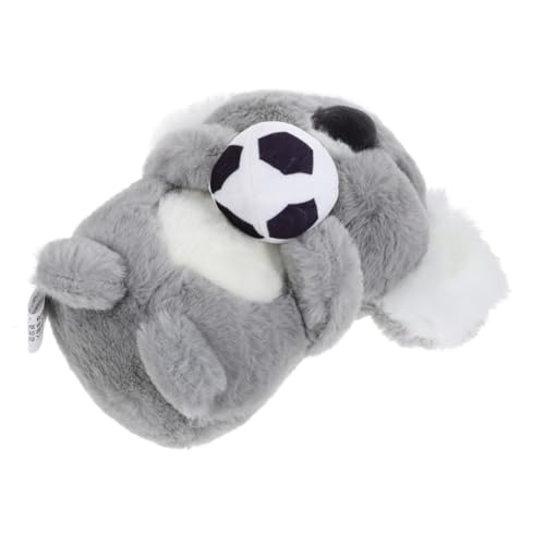BESPORTBLE Plüsch Koala Stofftier mit Grünem Weiches Kuscheltier Graues Koala für Freunde Langlebig und Dekorativ für Zuhause und Büro von BESPORTBLE