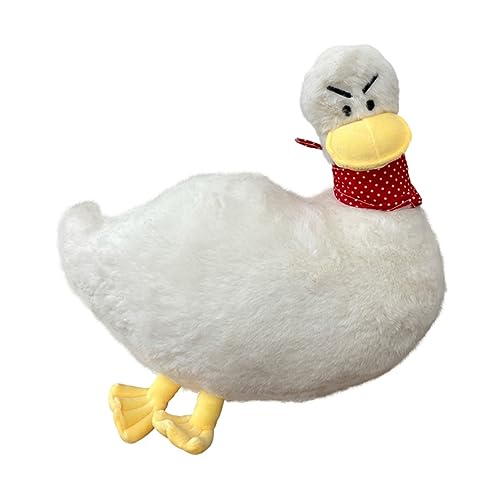 BESPORTBLE Plüsch Kuscheltier Ente Weiß Kleines Plüschspielzeug Sofa Kissen Weiches Stofftier Niedlicher Deko und Spielspaß von BESPORTBLE