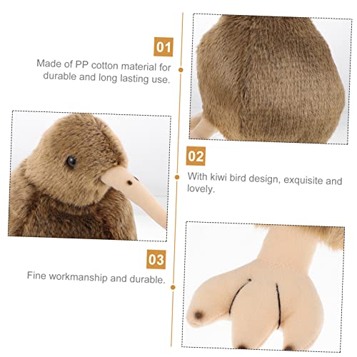 BESPORTBLE Plüsch Kuscheltier Vogel Gefülltes Stofftier Dekoratives Kiwi Vogel Langlebiges PP Baumwoll Material und Tischdekoration für Wohnzimmer und Büro von BESPORTBLE