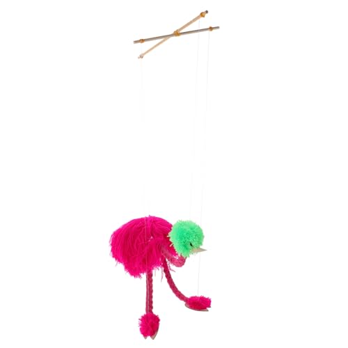 BESPORTBLE Plüsch-Ostrich Marionette Für Junge Mädchen Kreatives Spielzeug Fantasie Kommunikation Und Fingerfertigkeit Niedliches Robustes Design Für Puppentheater Und Rollenspiele von BESPORTBLE