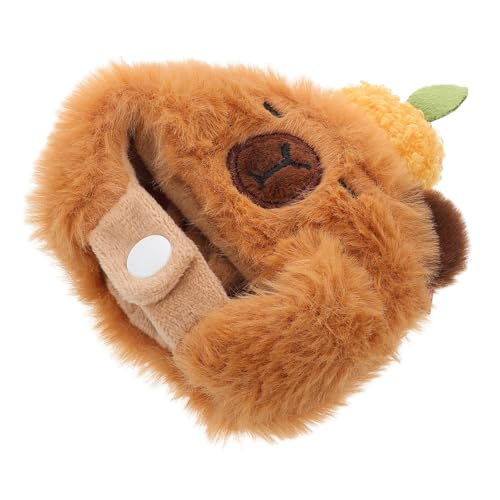 BESPORTBLE Plüsch Meerschweinchen Puppenmütze Kuschelig Tierkopf Hut Puppenkleidung Cosplay Halloween Party Zubehör für Interaktives Spiel von BESPORTBLE