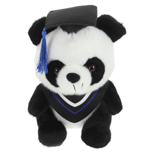 BESPORTBLE Plüsch Panda Kuscheltier mit Doktorhut Abschiedsgeschenk für Graduierte Süßes und Flauschiges Stofftier für Abschlussfeier Hochwertige Verarbeitung und Langlebige Materialien für von BESPORTBLE