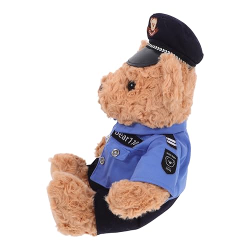 BESPORTBLE Plüsch Polizeibär Kuscheltier Weiches Stofftier für Süßes Design für Jungen Plüsch von BESPORTBLE