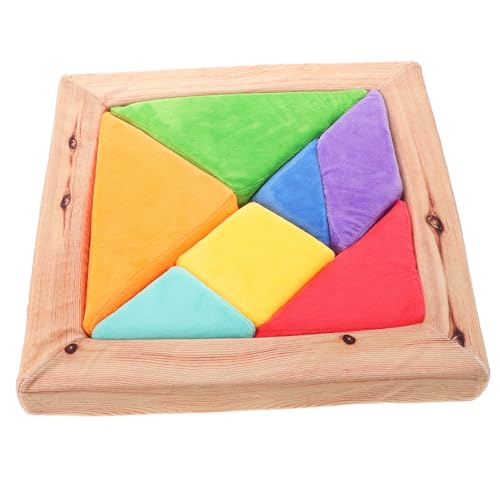 BESPORTBLE Plüsch Puzzle für Abnehmbares Kissen Farbige Formmuster Manipulative Logikspiele für Kognitive Entwicklung zur Kinderunterhaltung BESPORTBLE Plüsch Puzzle für Abnehmbares Kissen Farbige Formmuster Manipulative Logikspiele für Kognitive Entwicklung zur Kinderunterhaltung von BESPORTBLE