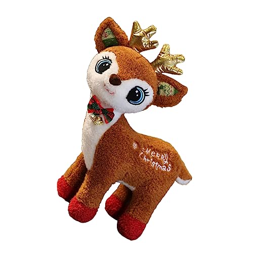 BESPORTBLE Plüsch Rentier Figurine Weihnachtsdeko Weihnachts Hirsch Dekoration Für Perfektes Für Weihnachten Und Festliche Anlässe von BESPORTBLE