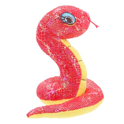 BESPORTBLE Plüsch Schlange Kuscheltier Rote Glitzer Schlangenfigur Realistisches Stofftier Sensorisches Geburtstag BESPORTBLE Plüsch Schlange Kuscheltier Rote Glitzer Schlangenfigur Realistisches Stofftier Sensorisches Geburtstag von BESPORTBLE