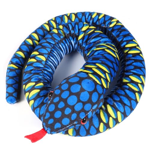BESPORTBLE Plüsch Schlange Realistisch Gestaltetes Kuscheltier aus Weichem PP Baumwollmaterial Vielseitiges und Dekoratives Stofftier für Zuhause und BESPORTBLE Plüsch Schlange Realistisch Gestaltetes Kuscheltier aus Weichem PP Baumwollmaterial Vielseitiges und Dekoratives Stofftier für Zuhause und von BESPORTBLE